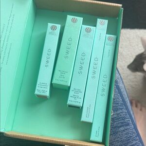 SWEED Mint Green Beauty Set - Lipstick, Serum, Mascara